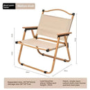Axyaa Portable Beach Chair: Foldable Carbon Steel Outdoor Camping Stool