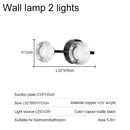 Axyaa Brass LED Wall Sconces Tricolors Bedroom Bathroom Lighting