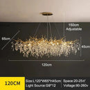 Axyaa Modern Crystal Ceiling Chandelier LED Pendant Lamp for Home Decor