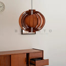 Axyaa Nordic Wooden Pendant Chandelier for Modern Minimalist Living Spaces