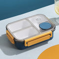 Axyaa Stainless Steel Bento Box: Divided Leakproof Lunch Container for Food Storage