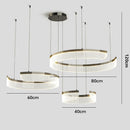 Axyaa LED Pendant Chandeliers for Modern Living Room & Dining Room Lighting
