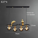 Axyaa Nordic Bird Ball Ceiling Chandelier for Bedroom Dining Room Decor