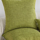 Axyaa Summer Green Cushion Cover - Soft Breathable Decorative Pillowcase