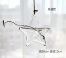Axyaa Angel Glass Vase for Living Room Decor with Hanging Hydroponic Flowers