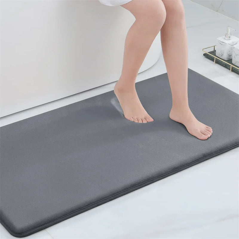 Axyaa Soft Memory Foam Bathroom Mat - Non-slip Absorbent Washable Rug