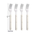 Axyaa Silver Acrylic Handle Cutlery Set, Stainless Steel Western Dinner Flatware