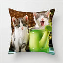 Axyaa Animals Polyester Cushion Cover for Home Sofa Decor - Farm Life Views Pillowcase