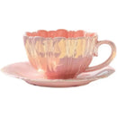 Axyaa Ceramic Beauty Cup Set for Afternoon Tea and Coffee - Petal High Refreshment