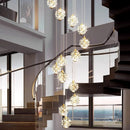 Axyaa Modern Stair Chandelier Pendant Lights for Living Room Ceiling Lamp