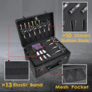 Axyaa Barber Briefcase with Sliding Tray for Clippers & Scissors: Professional Hair Tools Case