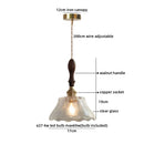 Axyaa Nordic Glass LED Pendant Light with Adjustable Copper Socket Wire