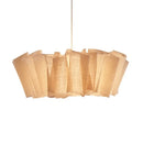 Axyaa Vintage Fabric LED Pendant Chandelier for Living Room Hotel Restaurant