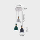 Axyaa Nordic Macaron Dining Table Light: Modern & Simple Circular Lamp for Bar Counter