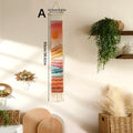 Axyaa Mountain Sunrise Sunset Macrame Tapestry Wall Hanging Boho Room Decor