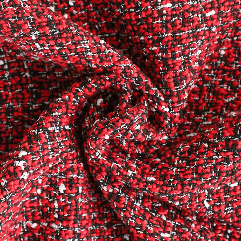 Axyaa Christmas Red Knit Throw Pillow Cover, Festive Living Room Sofa Decor, 45x45