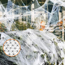Axyaa Glow Spider Web for Haunted Party Scene & Bar Decor