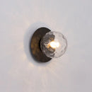 Round Glass Modern Wall Sconce Lamp for Living Room Bedroom by Axyaa