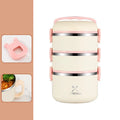 Axyaa Stainless Steel Thermal Lunch Box with Insulated Bag