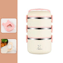 Axyaa Stainless Steel Thermal Lunch Box with Insulated Bag