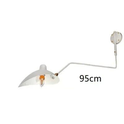 Axyaa Nordic LED Wall Light with Adjustable Long Arm for Living Room & Bedroom