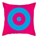 Sword Target Pattern Cushion Cover 45X45cm by Axyaa - Realistic Art Print Home Decor Pillowcase