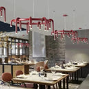 Axyaa Modern Minimalist Wine Red Bar Counter Pendant Light