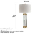 Axyaa Crystal LED Table Lamp - Postmodern Decorative Desk Light for Home Bedroom