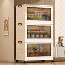 Axyaa Double-Door Foldable Storage Box: Multi-Size Organizer for Living Room, Bedroom, Study