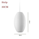 Axyaa White Fabric Lantern LED Pendant Chandelier for Modern Living Spaces