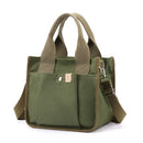 Axyaa Multi-partition Small Tote Handbag for Work and Outings