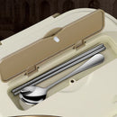 Axyaa Stainless Steel Insulated Bento Lunch Box Set with Bag - Office, School, Commercial