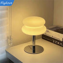 Axyaa Mushroom Glass Lamp: Bauhaus Trichromatic Dimming Night Light, Eye Protection Desk Lamp