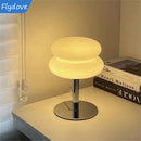 Axyaa Nordic Mushroom Glass Lamp Trichromatic Dimming Bedside Nightlight