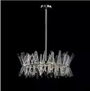 Axyaa Crystal Glass Round Chandelier: Modern, Minimalist, Creative Art Bedroom Lamps