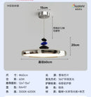 Axyaa Medieval Restaurant Pendant Light: Modern Nordic M Bean Flying Saucer Suspension Lamp