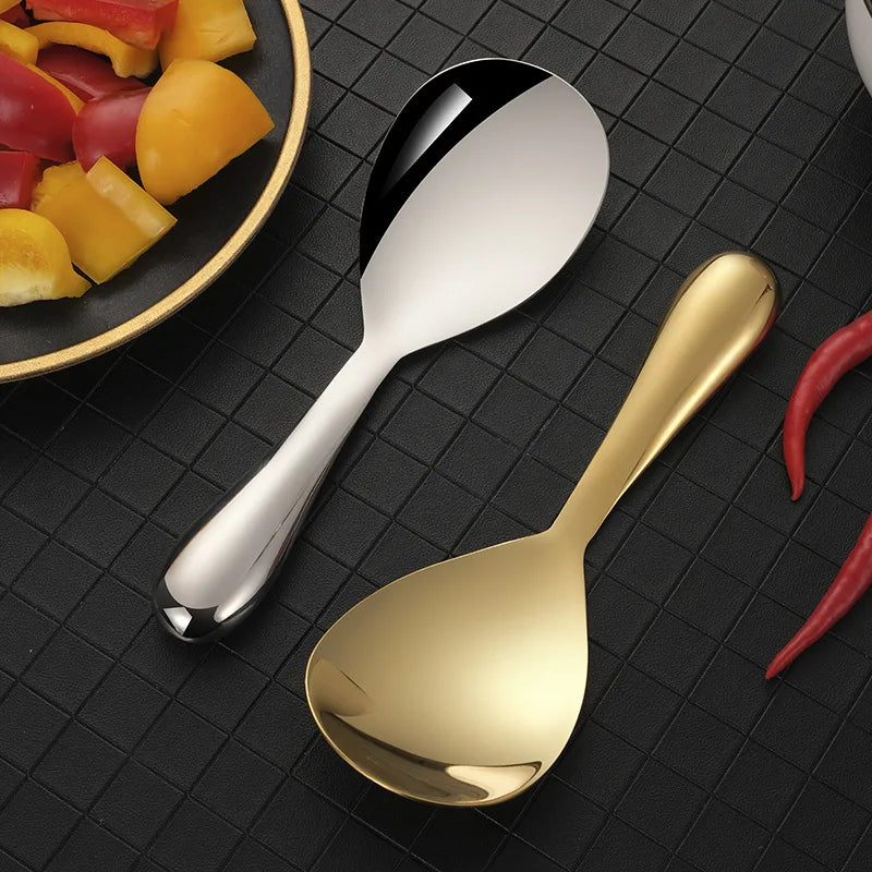 Axyaa Stainless Steel Rice Spoon - Large Capacity Buffet Serving Cutlery