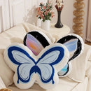 Axyaa Butterfly Girl Style Velvet Pillow for Living Room and Office