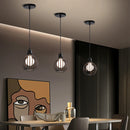 Axya Retro Cage Pendant Light: Industrial LED Chandelier for Living Room Kitchen Decor