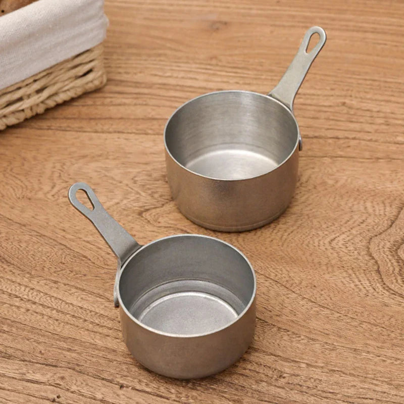 Axyaa Stainless Steel Seasoning Cups Set for Steak and Sauce - Small and Stylish