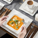 Axyaa Porcelain Dinnerware Set for 6/12: 30/60-Piece Tableware Collection