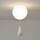 Axyaa Cartoon Balloon Panda Polar Bear Ceiling Light - LED Chandeliers for Kids Bedroom