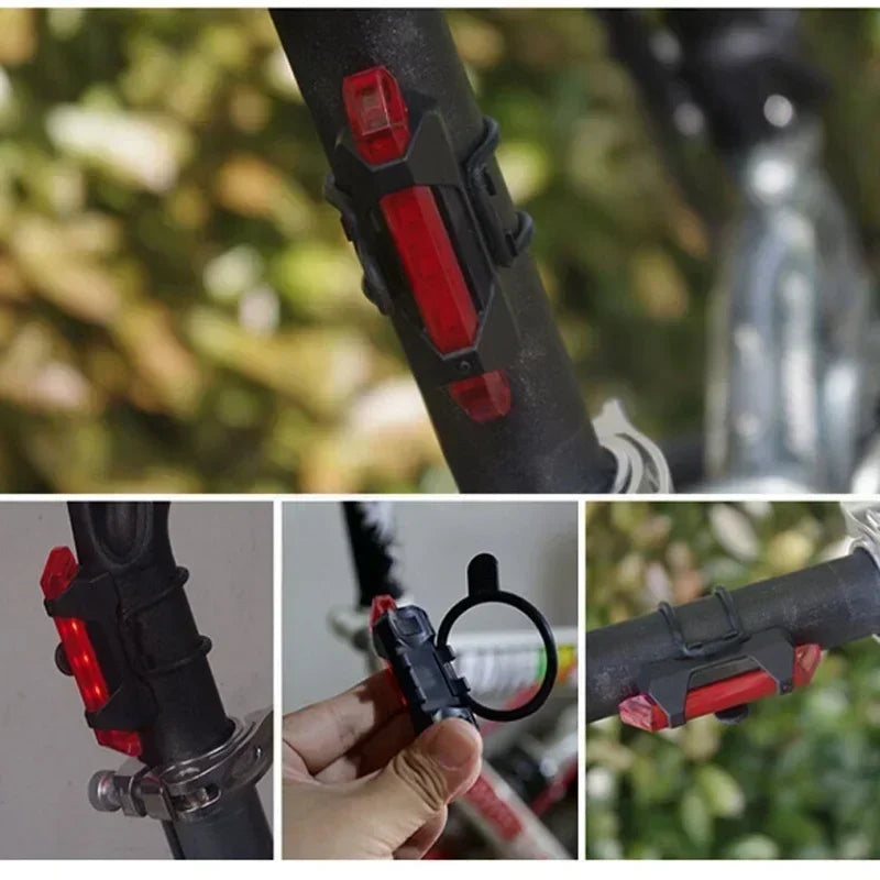 Axyaa Bike Light Set: USB Rechargeable Headlights & Taillights for Riding Safety