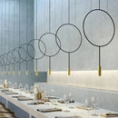 Axyaa Postmodern Metal Chandelier Restaurant Bedroom Bar Study Lamp