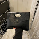 Axyaa Crocodile Pattern Clutch Bag - Versatile, Stylish, & Perfect for Every Occasion