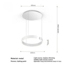 Axyaa Smart Dimming Circle Rings Chandelier for Home Decor