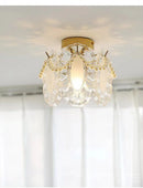 Axyaa Glass Shade Light Luxury Ceiling Lamp - Modern Minimalist Design