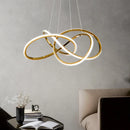 Axyaa Gold Lustre Ring LED Pendant Chandelier for Modern Luxury Home Decor