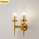 Axyaa Modern LED Glass Wall Lamp for Hotel Home Decor & Lighting