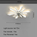 Axyaa Swivel Ceiling Fan Light: Creative Ultra-Thin Home Lighting